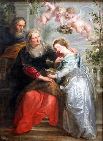 Peter Paul Rubens The Education of Mary France oil painting art